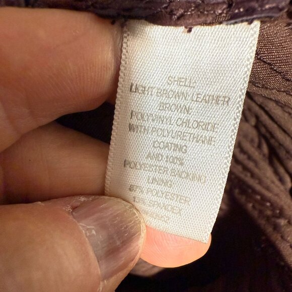 C.J. Bank by Christopher & Banks 100% Leather Full Zip Jacket Womens 3X Brown St - Picture 9 of 9